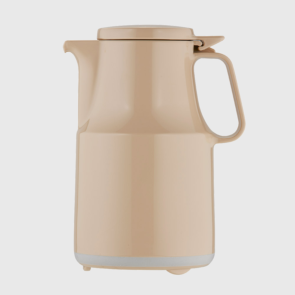 Warmhaltekanne, mit Klappdeckel, spülmaschinenfest, 600 ml, beige