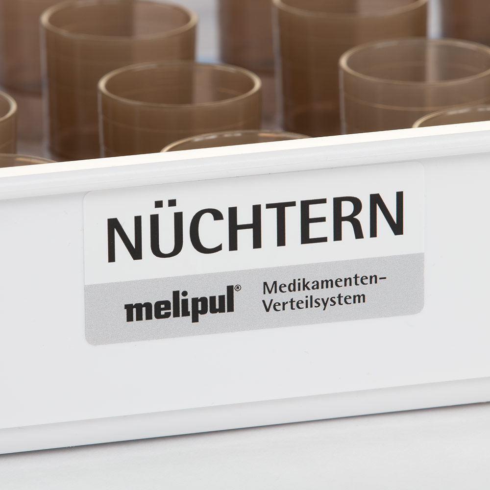 melipul Aufkleber, NÜCHTERN Beschriftung, für Tabletts, 5 Stück pro Pack