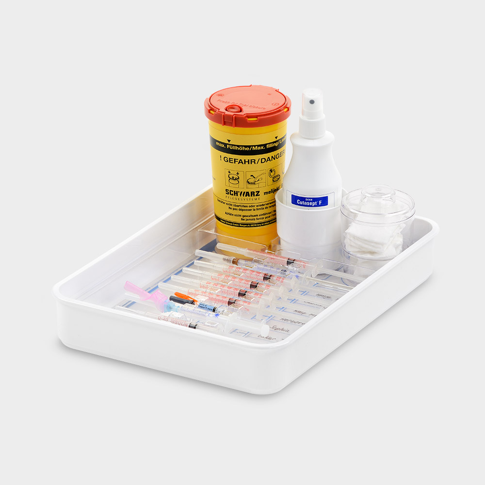 melijekt Heparin-/Insulinspritzen-Tablett 10-35/E - Vorschau